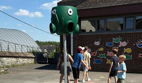 panier de basket Octopus vert