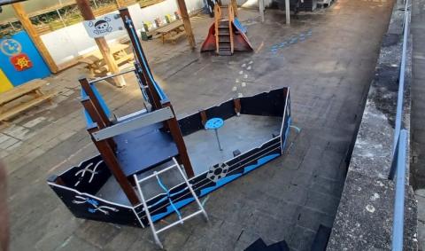 module bateau vu de haut