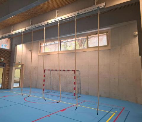 but de handball et cordes d'escalade Idemasport