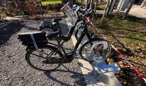 Parking vélo au Parc naturel des Hautes Fagnes-Eife