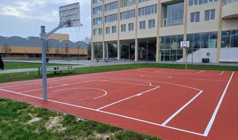 Terrain de basket au Complexe Sportif du Ceria à Anderlecht