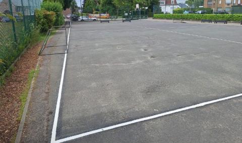 marquage terrain de sport cour de récré