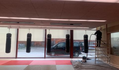 sacs de boxe au Complexe Sportif Cynthia Bolingo