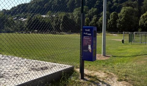 station connectée terrain de beach soccer Aywaille