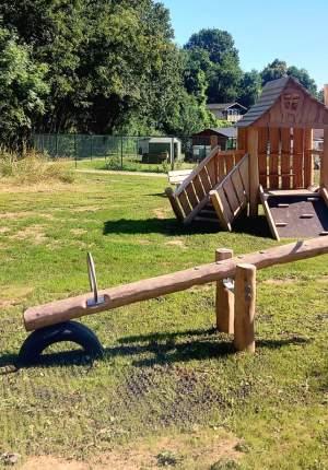 Balancelle en bois pour 2 enfants