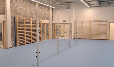 Idema turnzaal met wandrekken