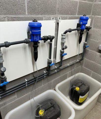système de stockage pour la piscine d'Outremeuse