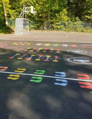 Marquages colorés et équipements de sport