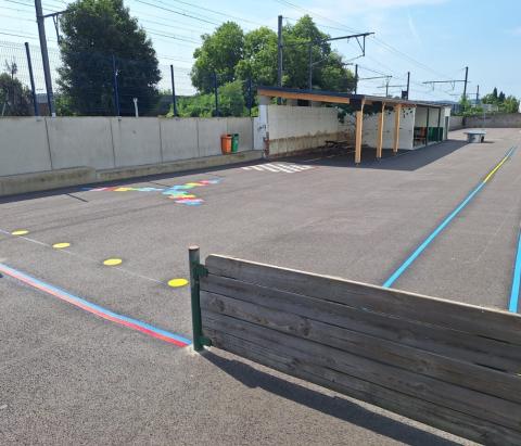 marquages au sol jeux ludiques Flémalle