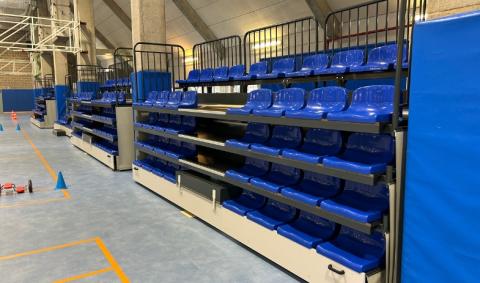 tribune télescopique Courcelles