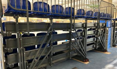 tribune hall des sports Trazegnies