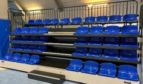 rénovation hall des sports de Trazegnies