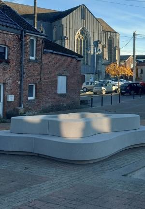 banc en béton