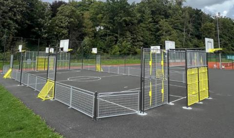 nouveau terrain multisport à Stavelot