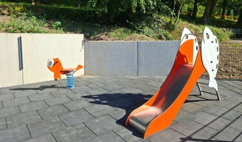 toboggan et jeu sur ressort à Sprimont