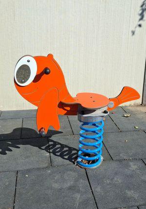 jeu sur ressort poisson rouge Transalp