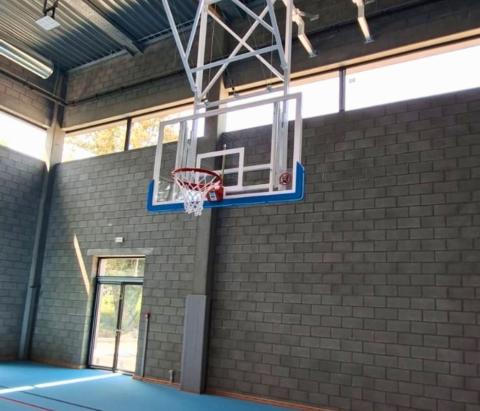 but de basket et protection de colonne