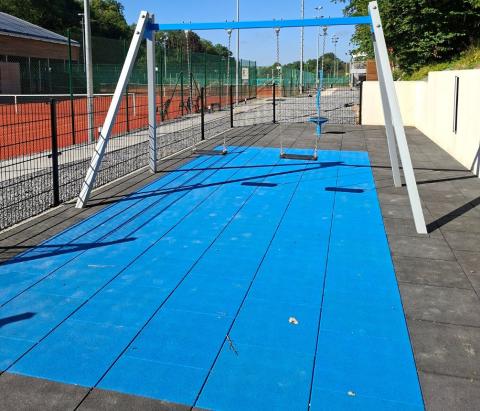 sol de sécurité en caoutchouc avec couche EPDM