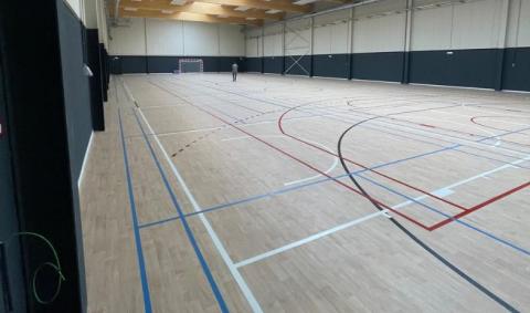 rénovation sol hall omnisport Bizet